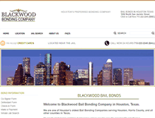 Tablet Screenshot of blackwoodbailbonds.com